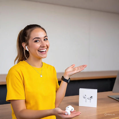 Airpods Pro Anc | Pro 2 Type C | Active Noise Cancellation | Wireless Earbuds Bluetooth 5.0, Super Sound Bass, Charging Case and Extra Ear-Buds, Pop-Up Feature Compatible with All Devices