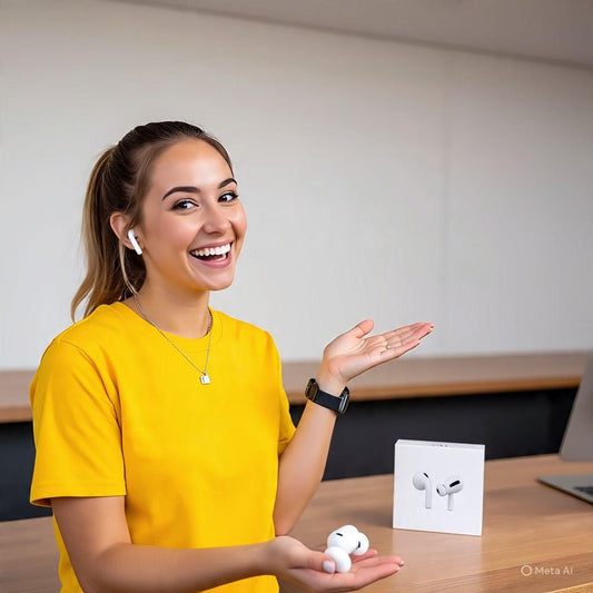 Airpods Pro Anc | Pro 2 Type C | Active Noise Cancellation | Wireless Earbuds Bluetooth 5.0, Super Sound Bass, Charging Case and Extra Ear-Buds, Pop-Up Feature Compatible with All Devices