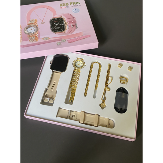 A58 Plus Ladies Smart Watch with Jewelry Gift Box